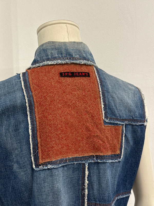 2000s Jean Paul Gaultier patchwork vest
