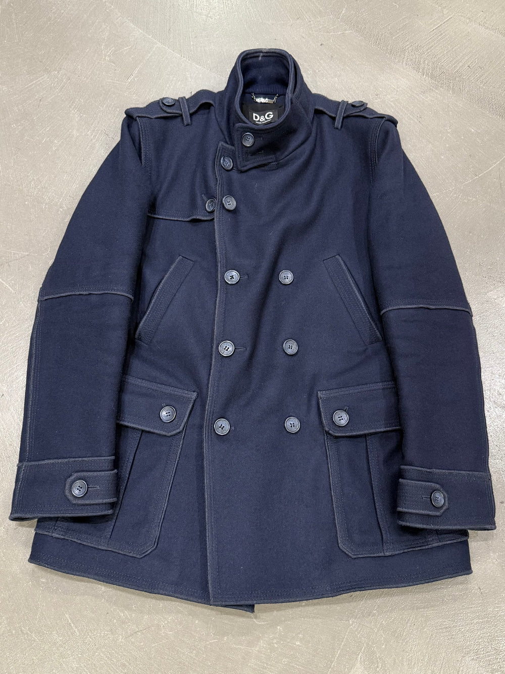 A/W2009 Dolce & Gabbana military double breasted wool coat