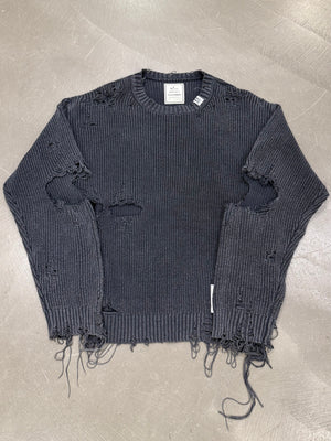 Maison Mihara Yasuhiro distressed knit sweater