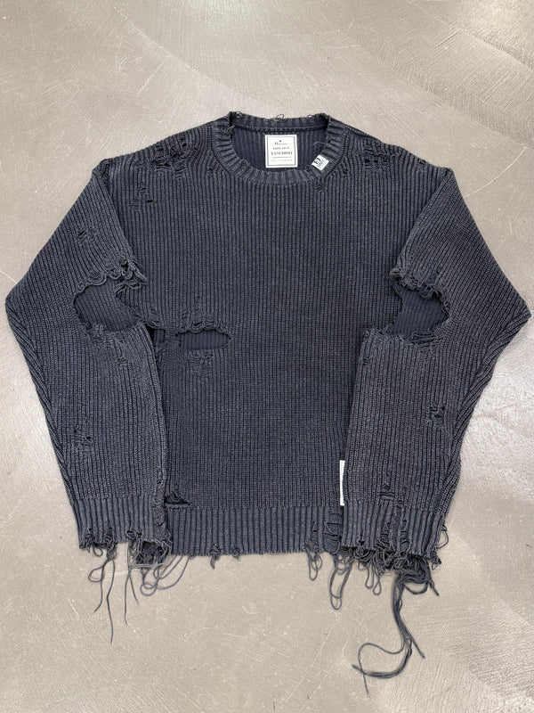 Maison Mihara Yasuhiro distressed knit sweater