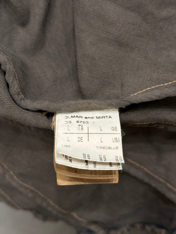 2000s Rick Owens faded denim jacket