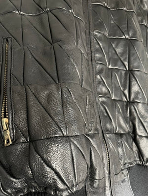 1980s Armani leather bomber jacket