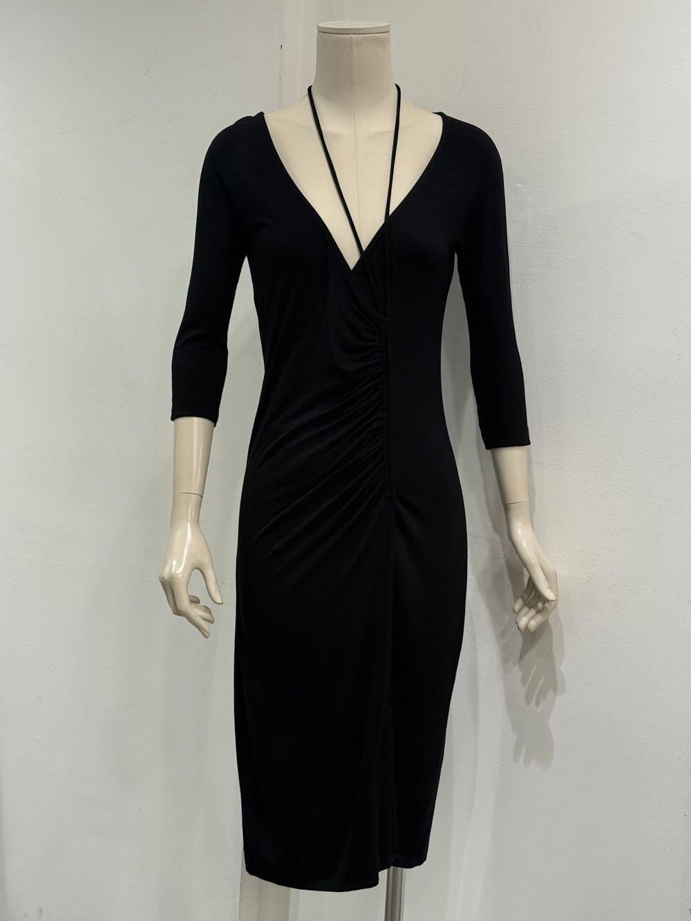 2008 Maison Margiela 2-in-1 ruched midi dress