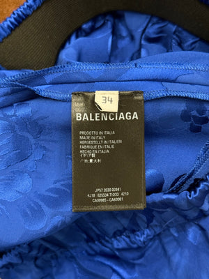 A/W2020 Balenciaga iridescent floral long skirt