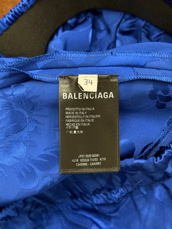 A/W2020 Balenciaga iridescent floral long skirt