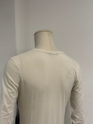 A/W2004 Ann Demeulemeester horsehair print long sleeve top