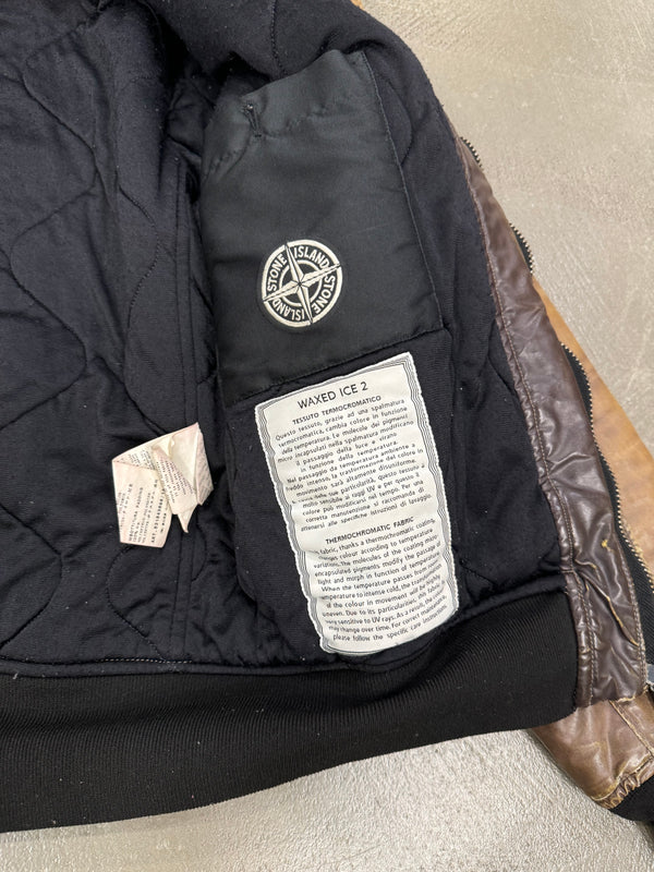 2010 Stone Island waxed ice 2 heat reacting jacket