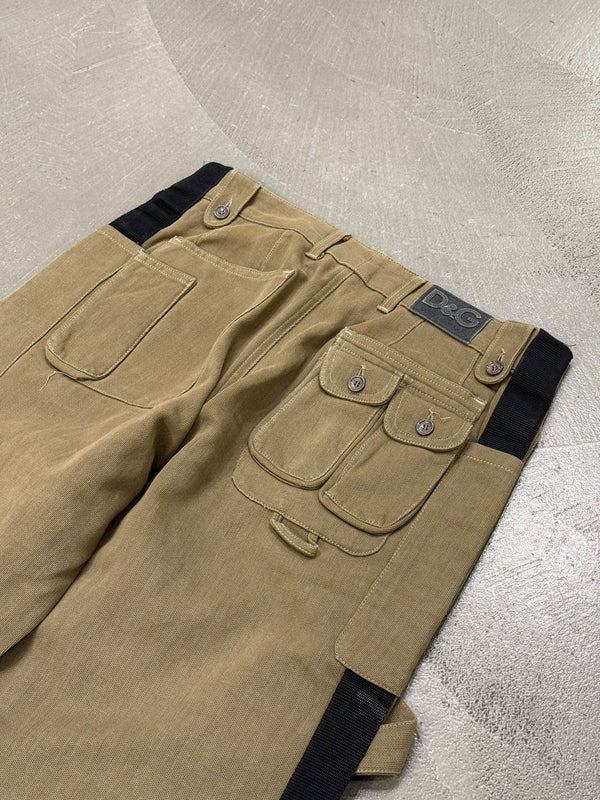2003 Dolce & Gabbana bondage paracadute cargo pants