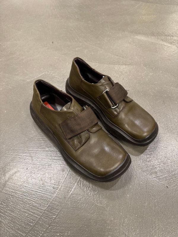 A/W1999 Prada leather straps vibram shoes