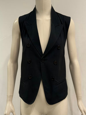 S/S2009 Ann Demeulemeester runway double breasted bondage vest