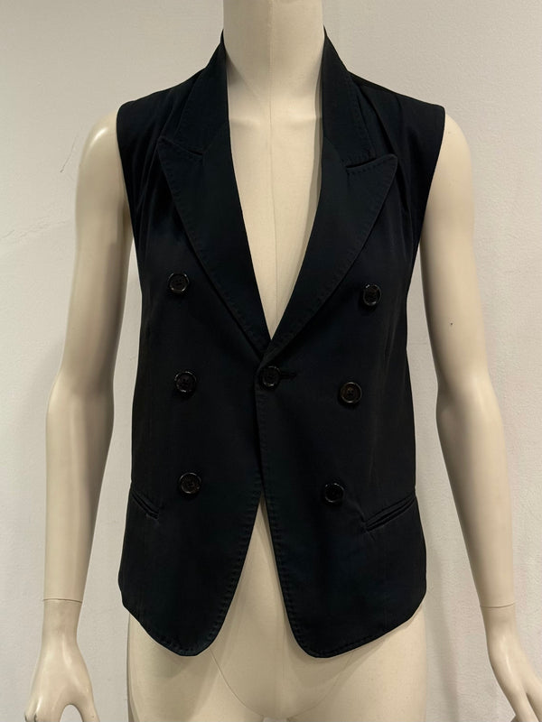 S/S2009 Ann Demeulemeester runway double breasted bondage vest