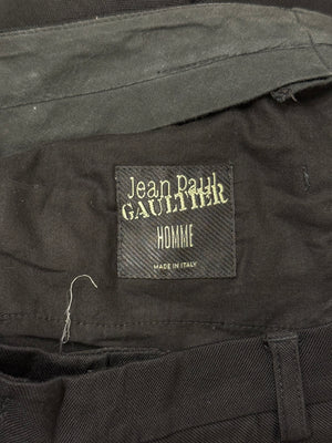 Jean Paul Gaultier wide leg tailored cropped trousers
