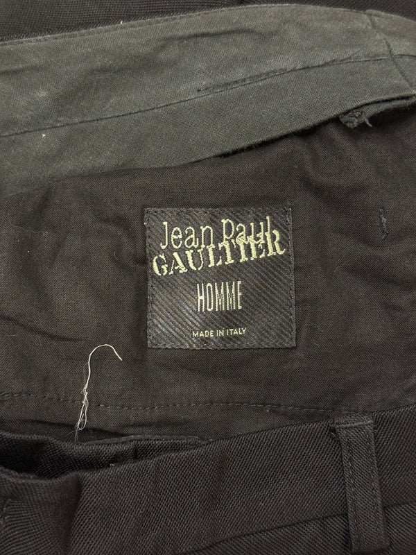 Jean Paul Gaultier wide leg tailored cropped trousers