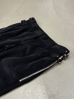 A/W2003 Dolce & Gabbana runway bondage corduroy biker pants