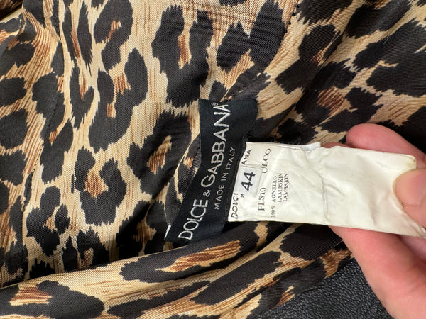 S/S2003 Dolce & Gabbana multi zipper leather jacket
