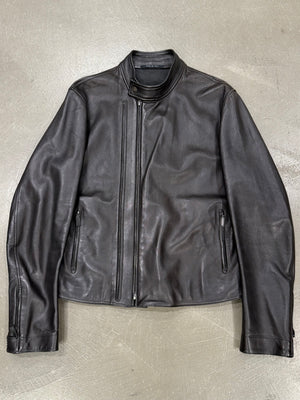 2000s Gucci by Tom Ford biker leather jacket
