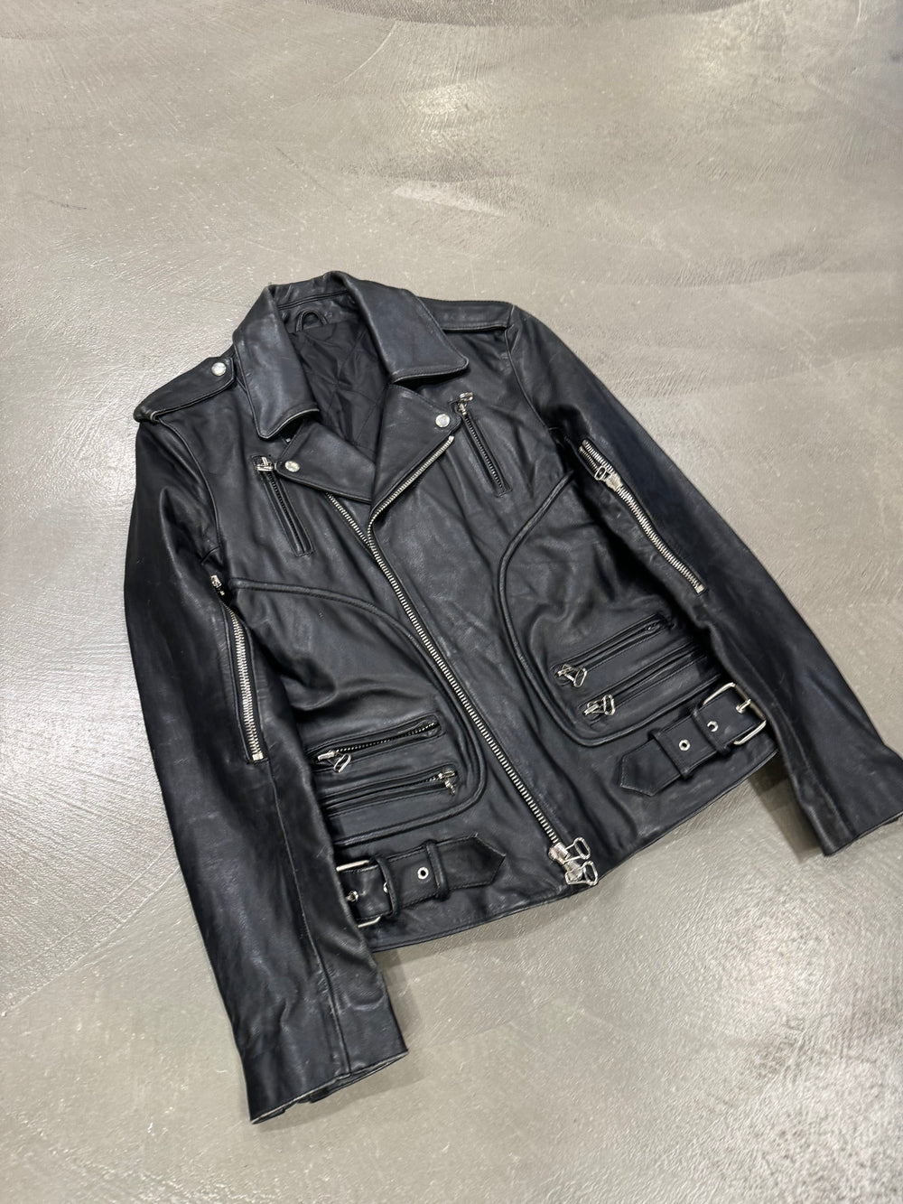 F/W 2010 Balmain perfecto horse leather jacket by Decarnin
