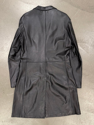 2000s Roberto Cavalli leather coat