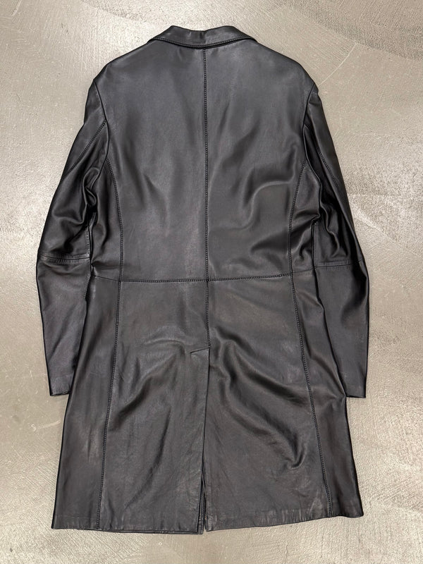 2000s Roberto Cavalli leather coat