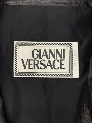 1990s Gianni Versace buffalo leather coat