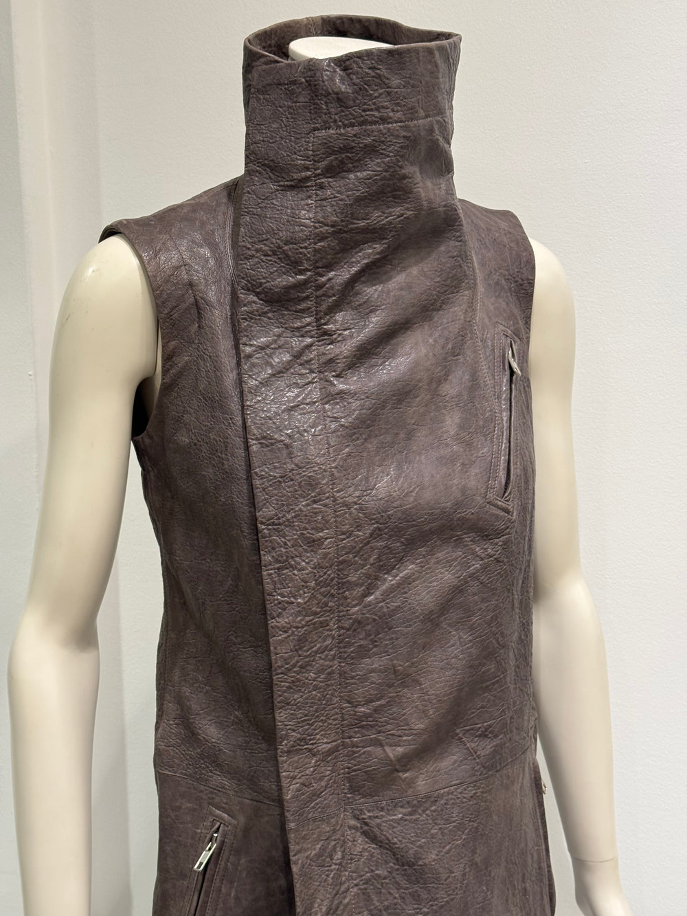 S/S2011 Rick Owens long leather vest