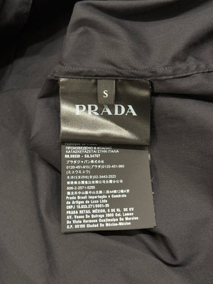 2019 Prada contrast stitch bowling shirt