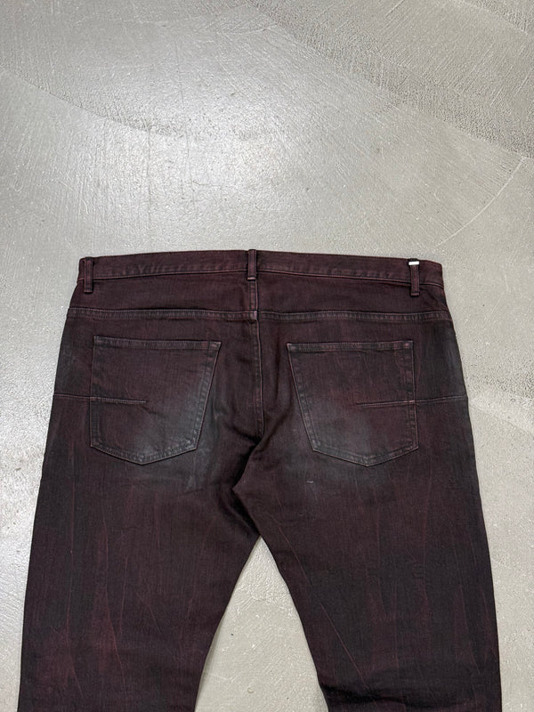 2000s Dior faded red jeans