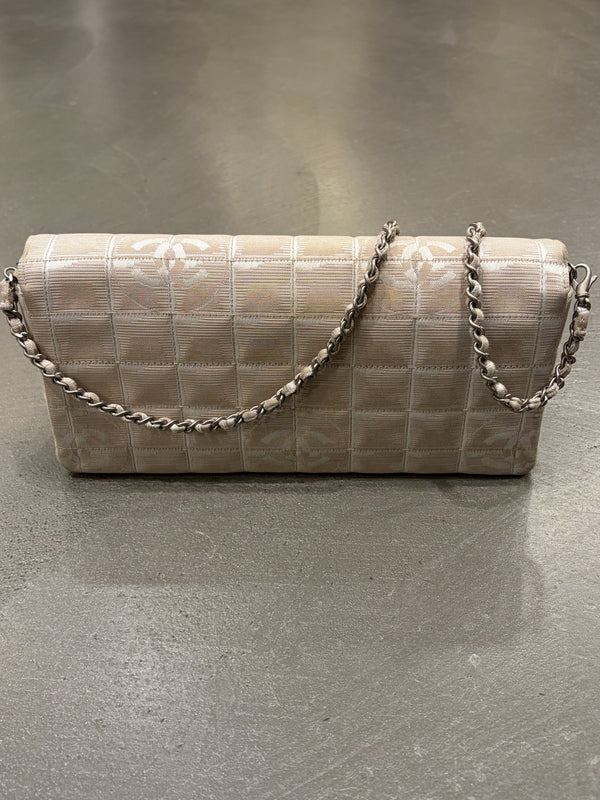 2001 Chanel Chocolate Bar travel line shoulder bag