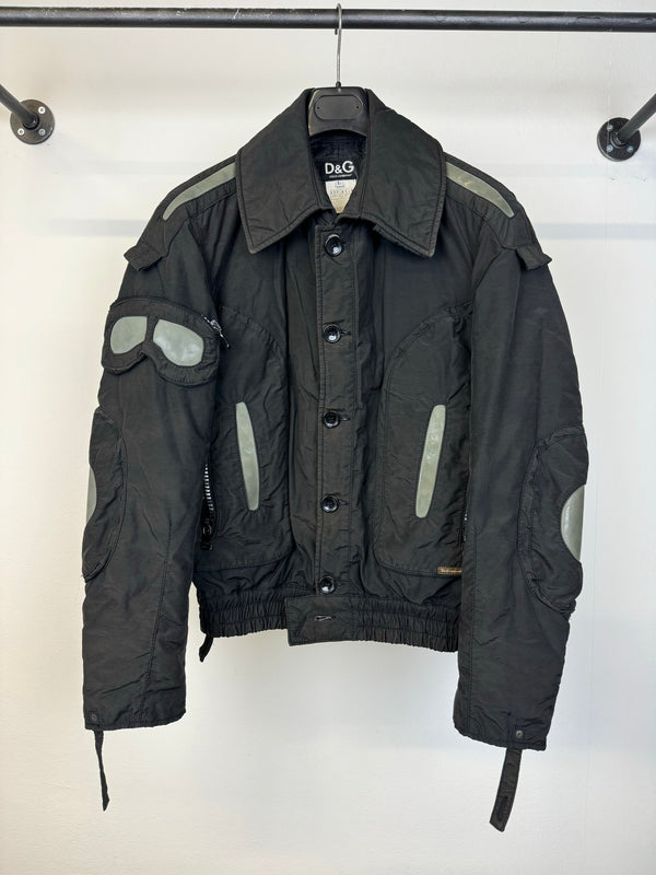 AW2003 Dolce & Gabbana military parachute Goggle window bomber jacket