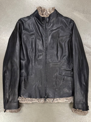 1999 Gucci by Tom Ford 2 in 1 fur leather jacket