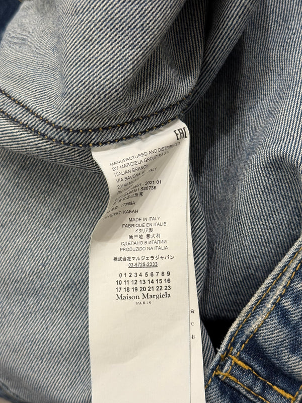S/S2021 Maison Margiela faded distressed denim jacket