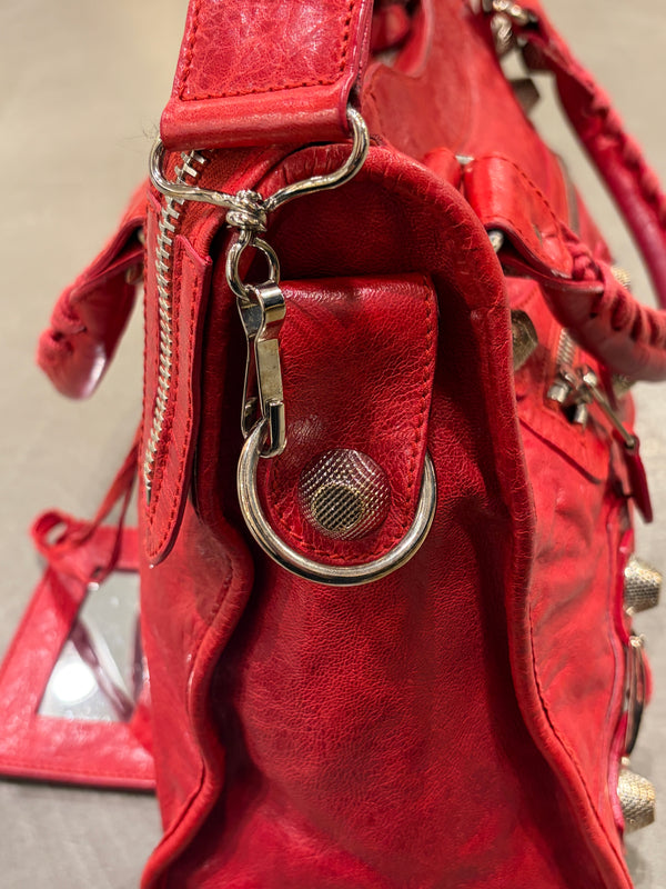 2000s Balenciaga Large City leather bag