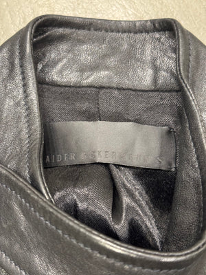 A/W2015 Haider Ackermann runway leather and velour vest