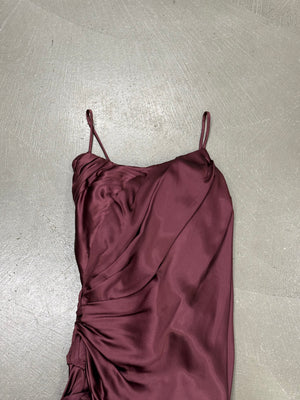A/W2004 Roberto Cavalli corset ruffle mini dress