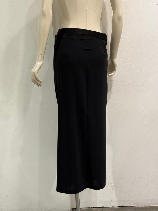 2000s Jean Paul Gaultier wool wrap midi skirt