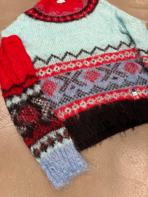 F/W2018 Moncler X Fragment multicolor wool sweater