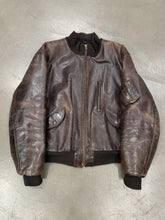 Load image into Gallery viewer, 1980s ARMANI leather MA-1 bomber jacket
