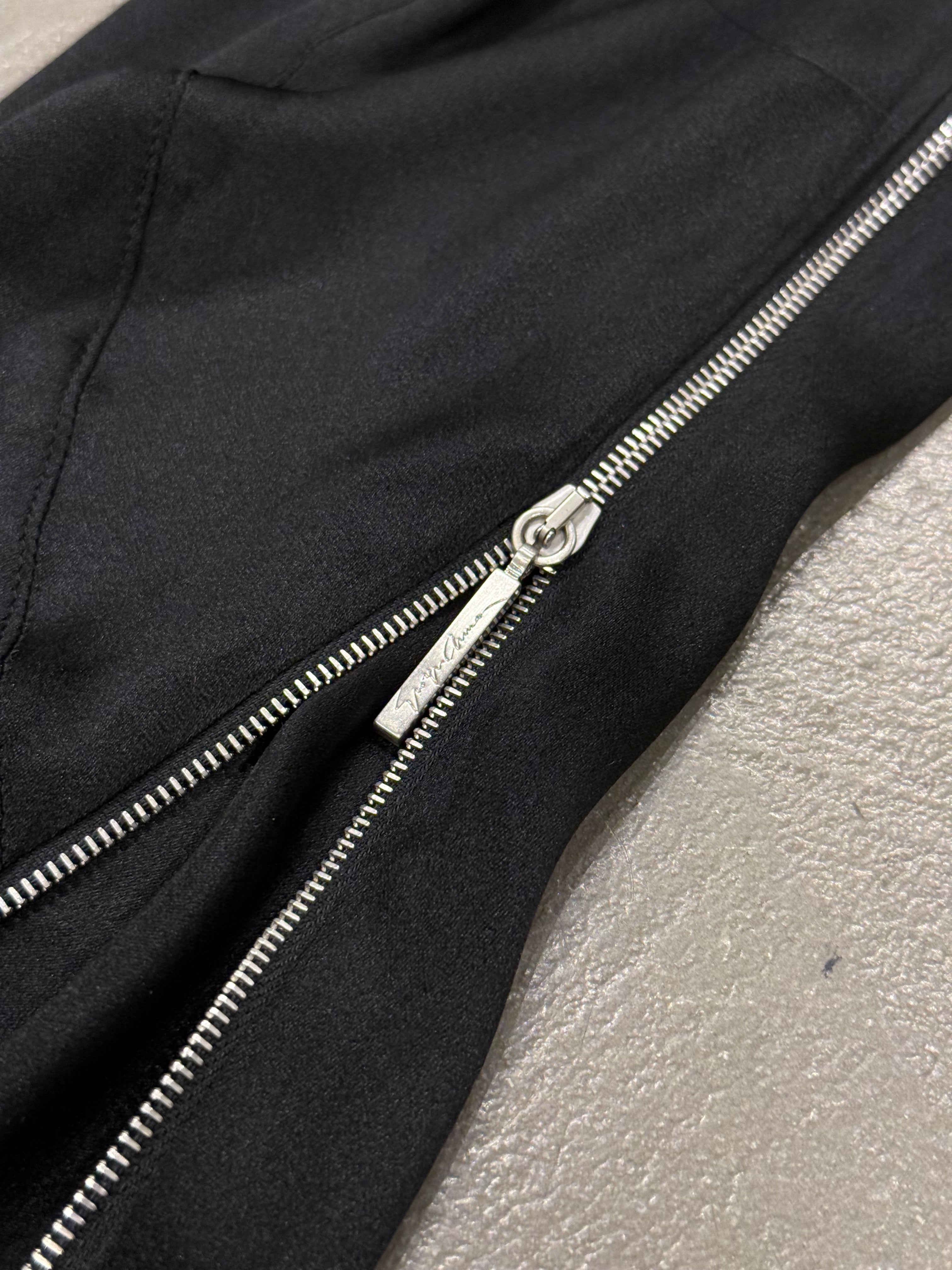 2000s Giorgio Armani full zip silk pants