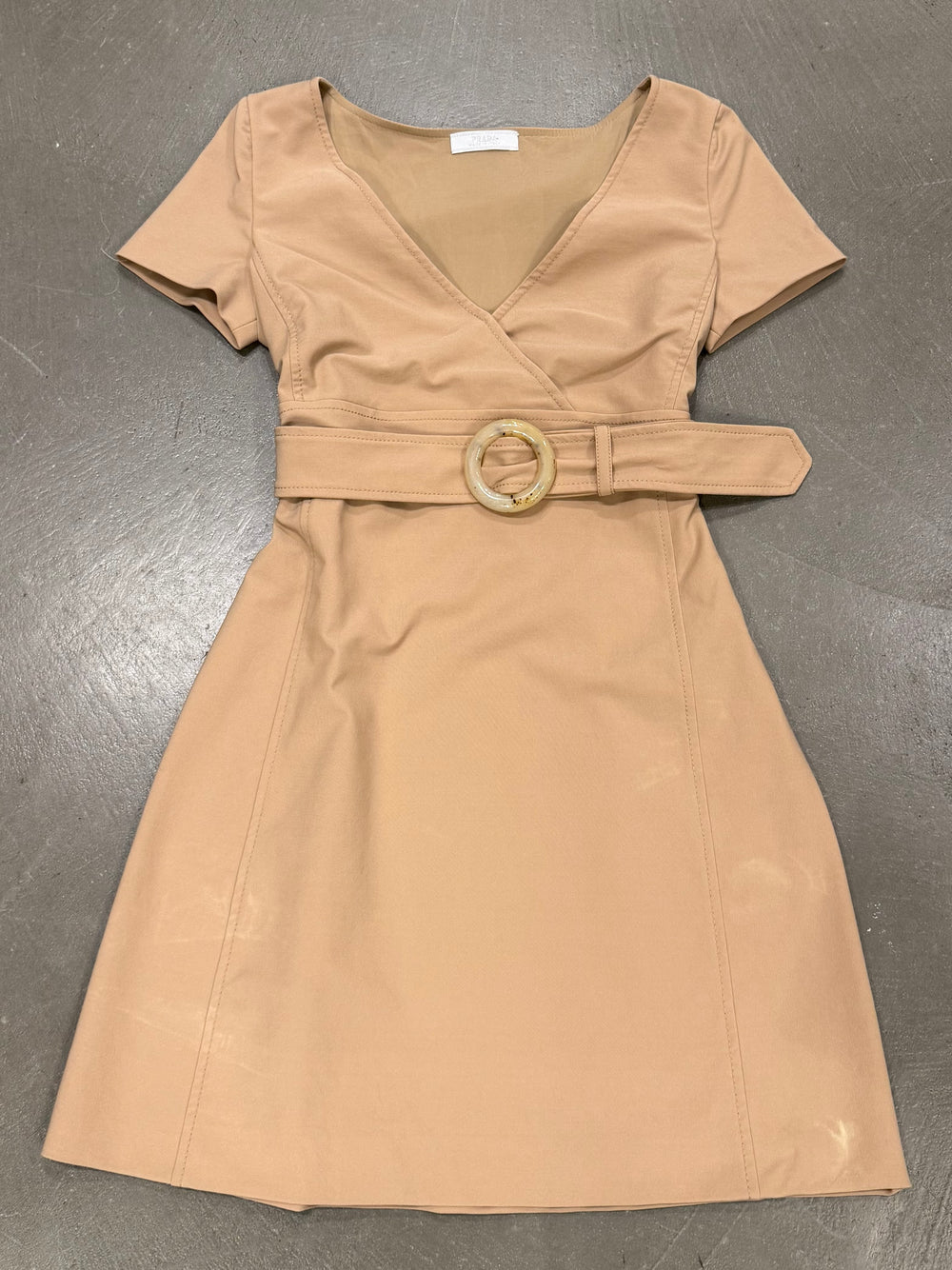 1997 Prada belted safari midi dress
