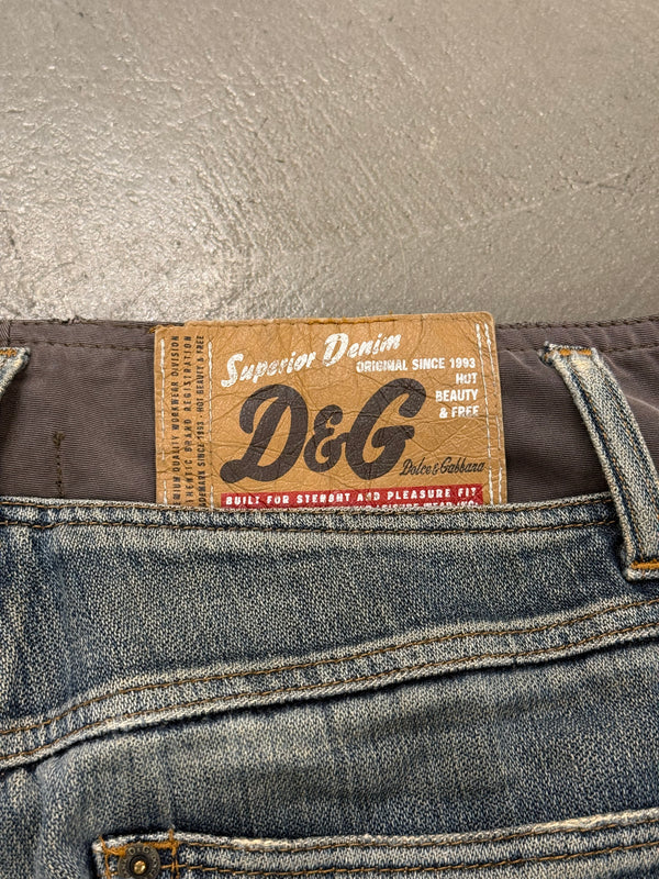 A/W2003 Dolce & Gabbana double waisted cargo pants