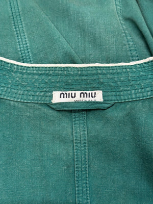 S/S2004 Miu Miu runway contrast trim tailored jacket