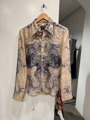 Jean Paul Gaultier dragon silk shirt