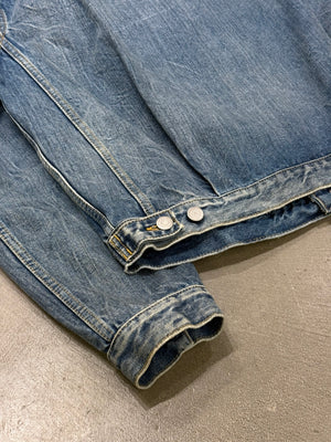 S/S2021 Maison Margiela faded distressed denim jacket