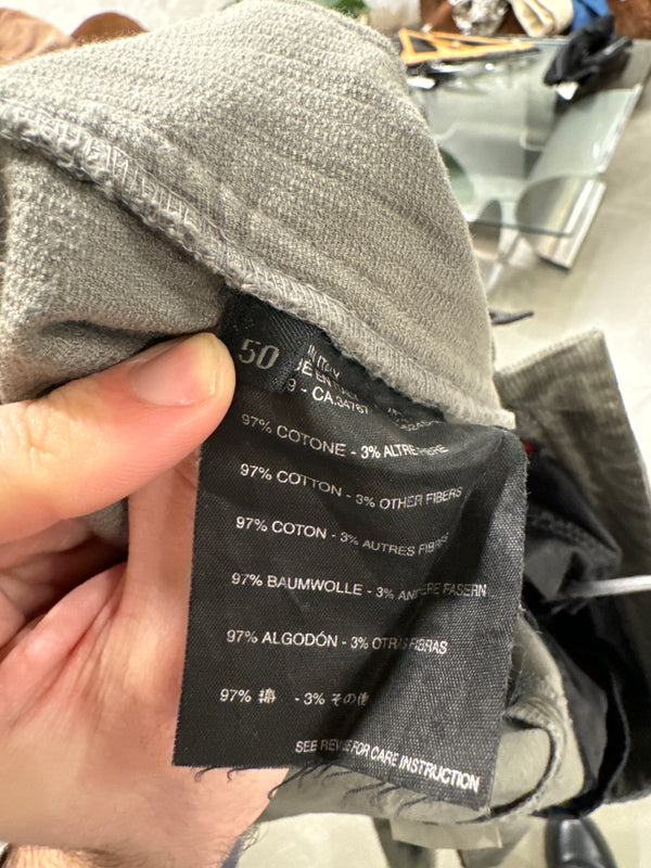 2000s Prada double waisted hybrid corduroy pants