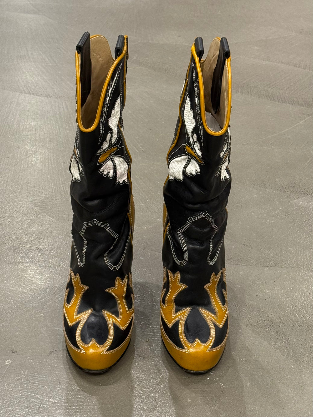 2000s Dolce & Gabbana runway western cowboy boots