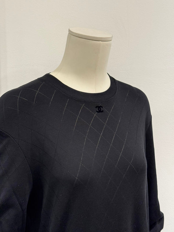 2000s Chanel uniform logo long sleeve top