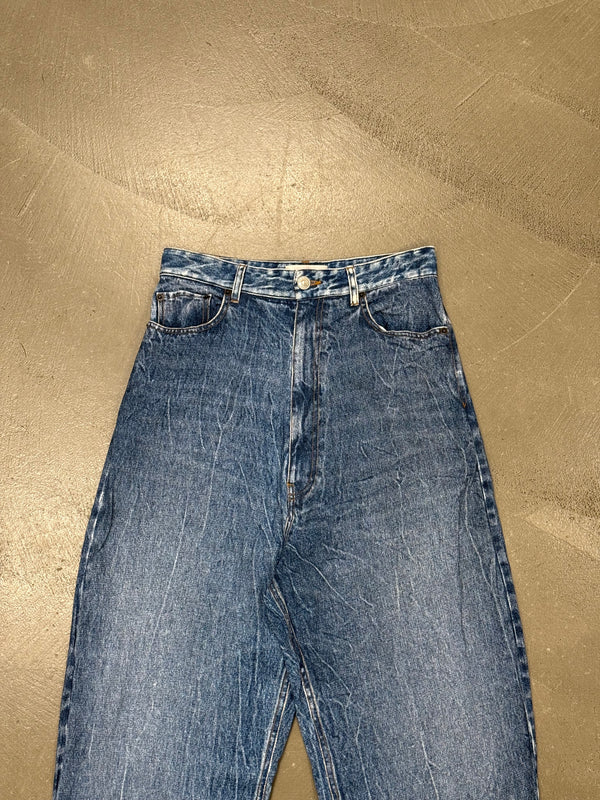 2020 Balenciaga trompe l'oeil faux jeans pants