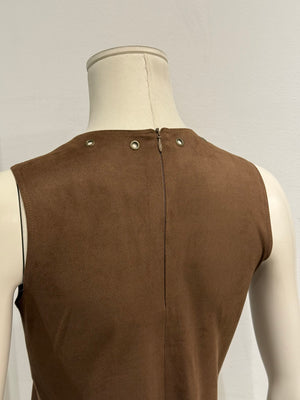 2000s Plein Sud suede set sleeveless top & pants