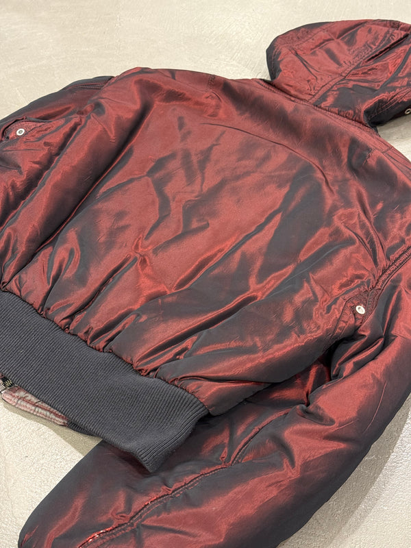 1990s Jean Paul Gaultier iridescent bomber jacket