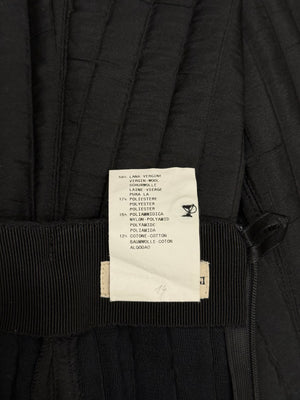 1990s Emporio Armani pleated drawstring midi skirt